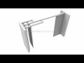 Sandei Partition Wall Center Stacking 2 Roda