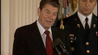 President Reagan’s Remarks at the Medal of Freedom Ceremony in the East Room on November 7, 1985