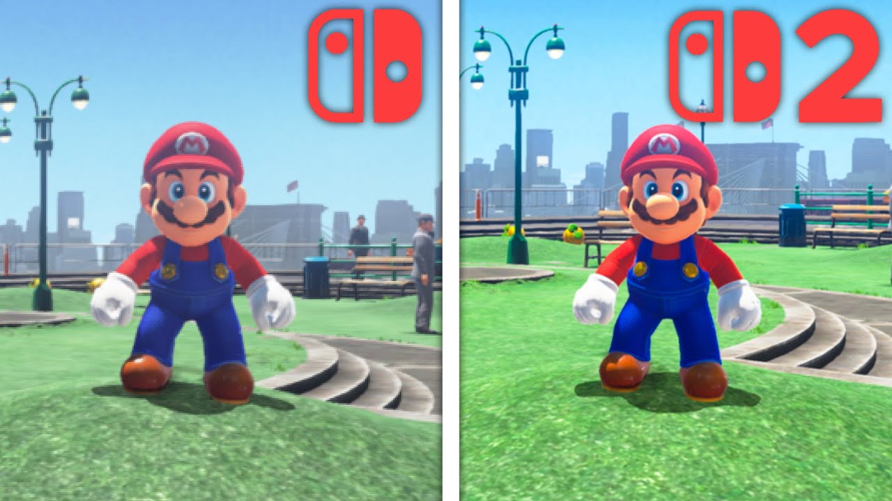 Super Mario Odyssey Switch 1 & Switch 2 Graphics Comparison YouTube