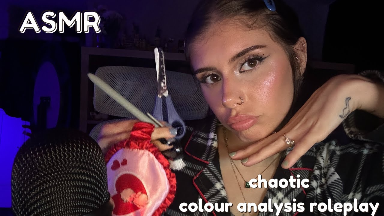 Ролевая игра ASMR-анализ цвета (быстрый, хаотичный набор триггеров)