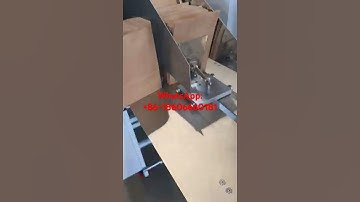 Paper bag machine with infolded flat handle