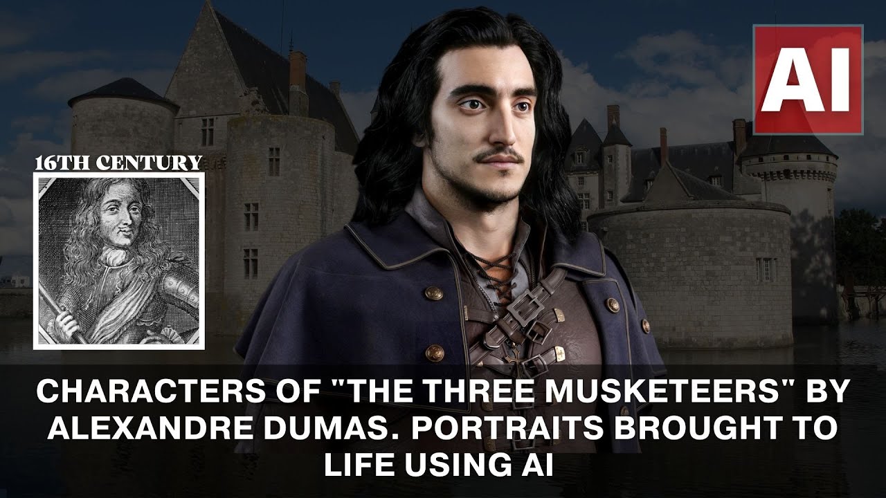 Characters of "The Three Musketeers" by Alexandre Dumas. Portraits Brought to life using AI