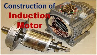 Induction Motor | Construction | Stator, Rotor, Squirrel Cage, Slip Ring, Core, Winding, Lamination