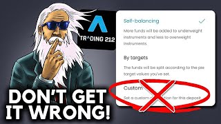Trading 212 Investing - By Targets or Self Balancing?