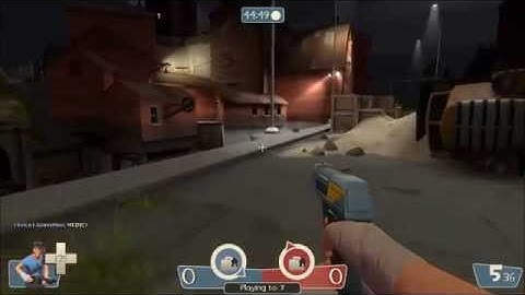Team Fortress 2 Scout Gameplay. Capture The Flag (Double Cross Map)