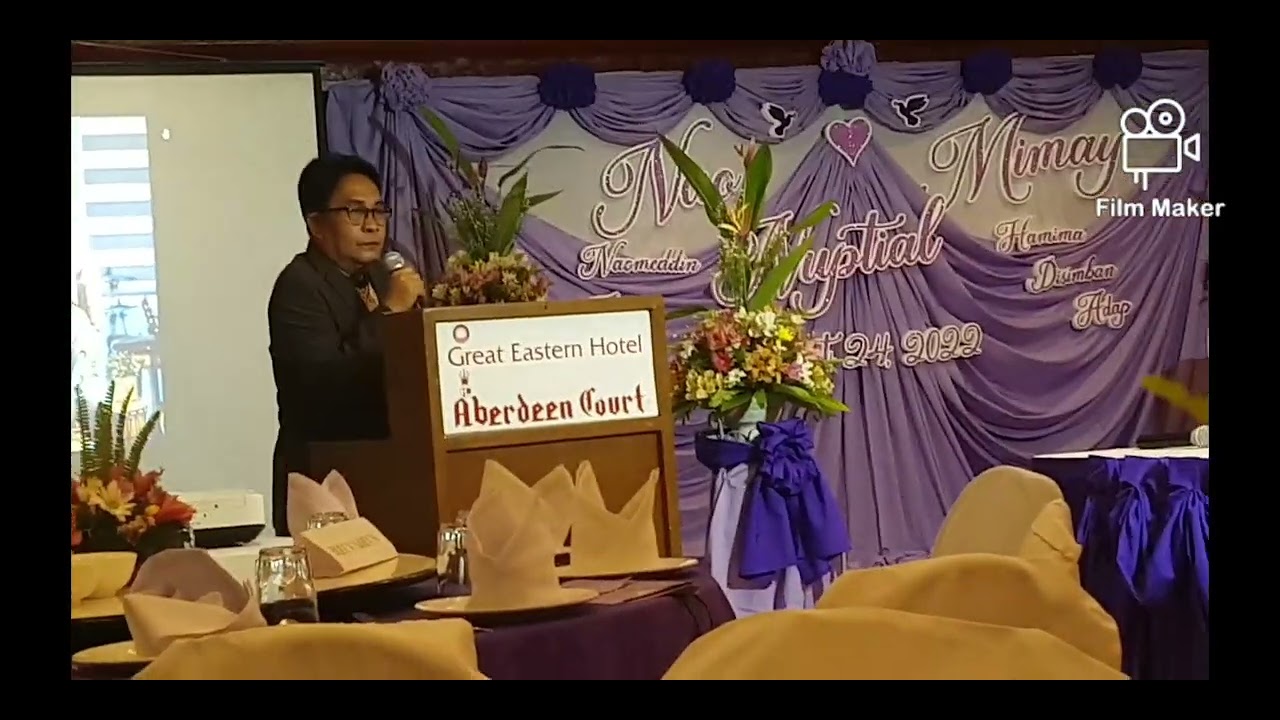 Part 2: My Video of Datu Nabil's Speech @ the Wedding Reception of Nao & Mimay | The RANAO Channel