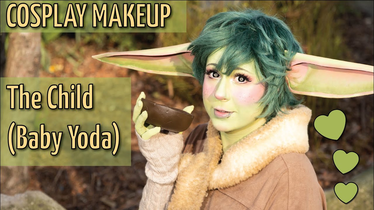 Baby Yoda Cosplay Makeup Transformation YouTube