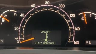 MERCEDES COOLANT VISIT WORKSHOP WARNING LIGHT #coolant #mercedes #fan #diagnosis #overheating
