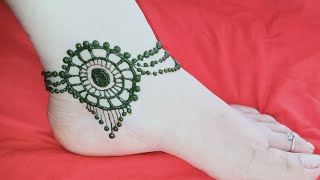 Attractive Anklet Feet Mehendi Design || मेंहदीडीजाईन  || Mehandi Ka Design || Design By RC ||