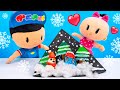 DIY Çocuk Etkinliği: Kar Manzarası Yapımı! Pepee ve Bebe ile eğitici oyunlar