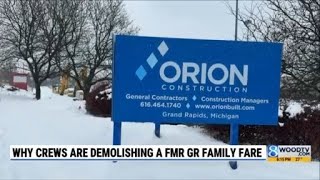 Why crews are demolishing a former Grand Rapids family tree
