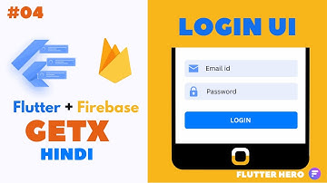 Flutter firebase Login UI  | Flutter firebase with getx part 04 | Flutter hero