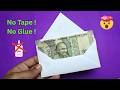 How to make an Origami Envelope ✉️✅ | DIY Paper Envelope Easy & No Glue | Envelope from a4 Sheet