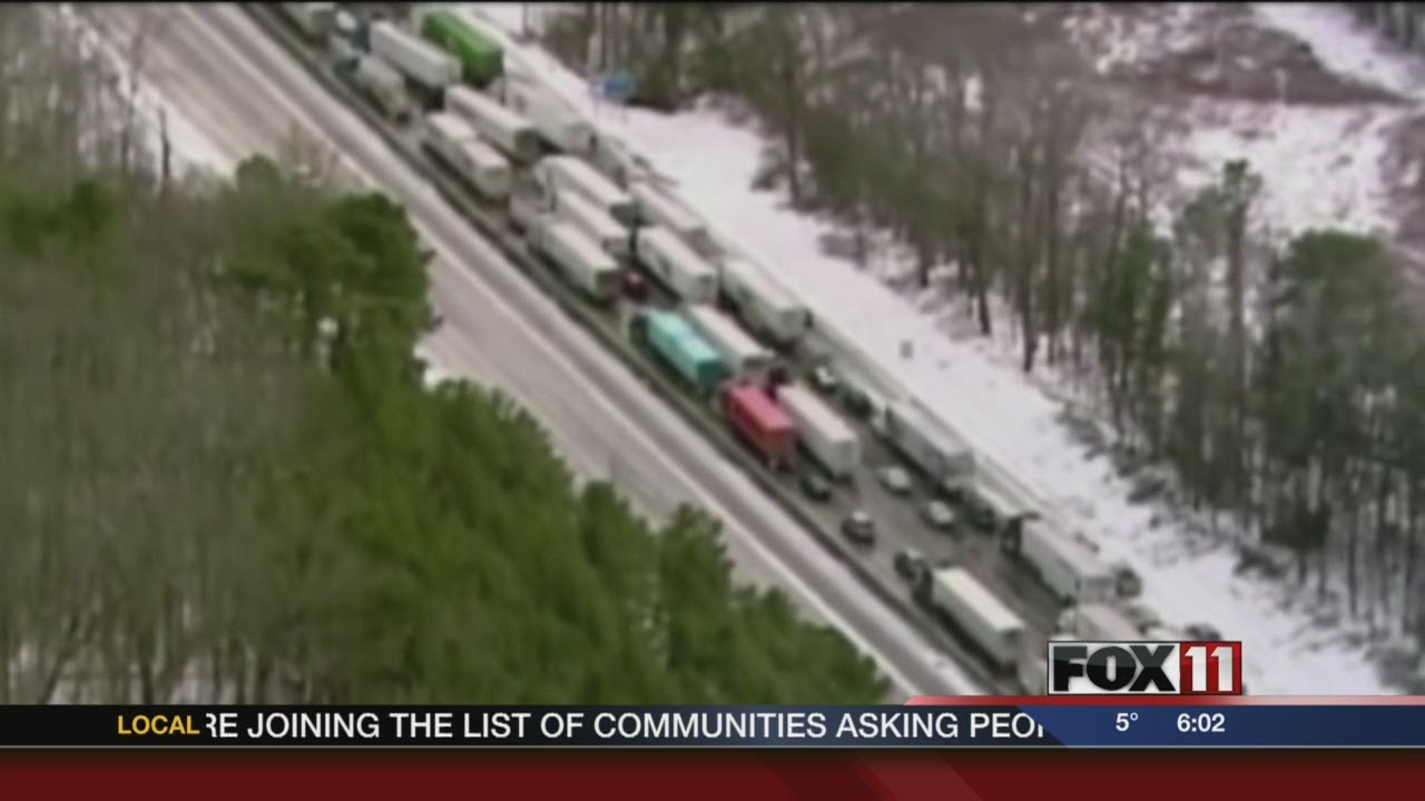Atlanta Braces For Ice Storm - YouTube