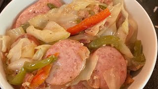OLD SCHOOL FRIED CABBAGE,SAUSAGE AND PEPPERS( MOTIVATIONAL MONDAY MENU IDEAS) NEW SEGMENT
