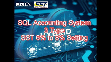 SQL Accounting System 3 Type SST 6% to 8% Setting