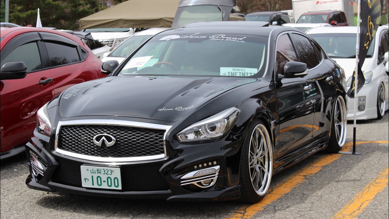 Y51フーガ 後期仕様 Y51フーガ後期センスブランドデモカーとして大阪オートメッセ出展も
