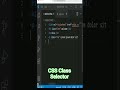 CSS Class Selector in Tamil #css #cssshorts #css3