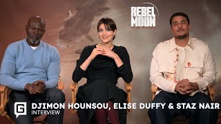 Djimon Hounsou, Staz Nair & Elise Duffy on Rebel Moon - Part Two: The Scargiver | Interview