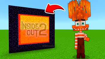 How To Make A Portal To The ANXIETY INSIDE OUT 2 Dimension in Minecraft PE