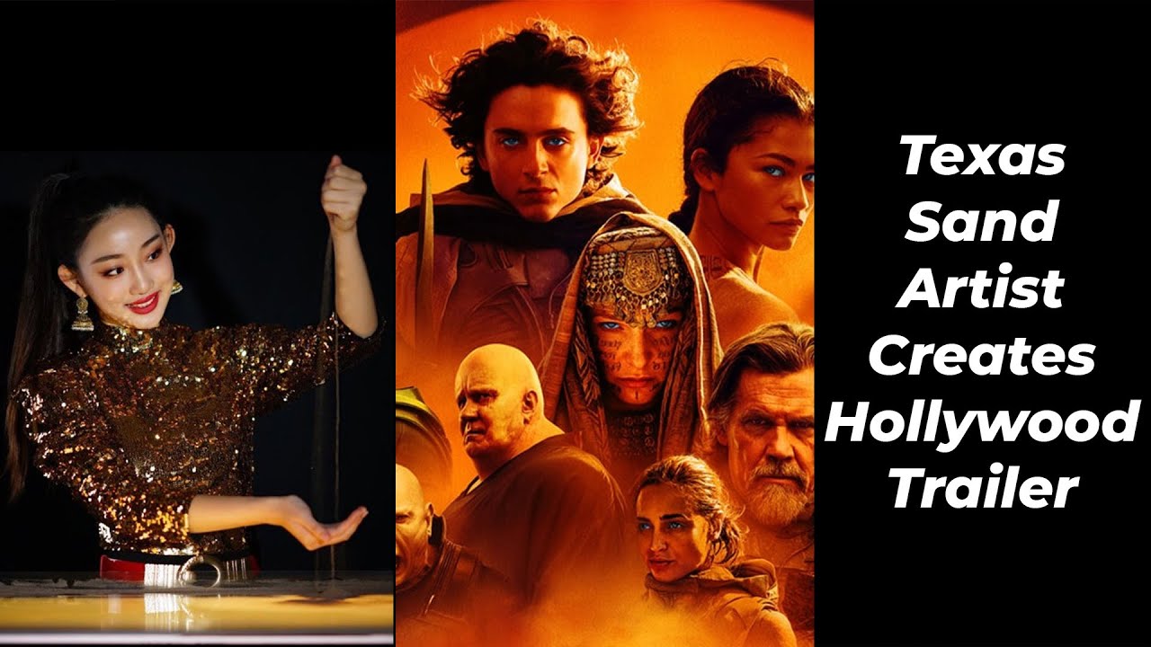 Miss Chinatown Creates Sand Animation for Hollywood Trailer