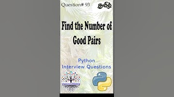 தமிழில் Number of Good Pairs #pythoninterviewquestions #deinterview #facebookinterview #faang