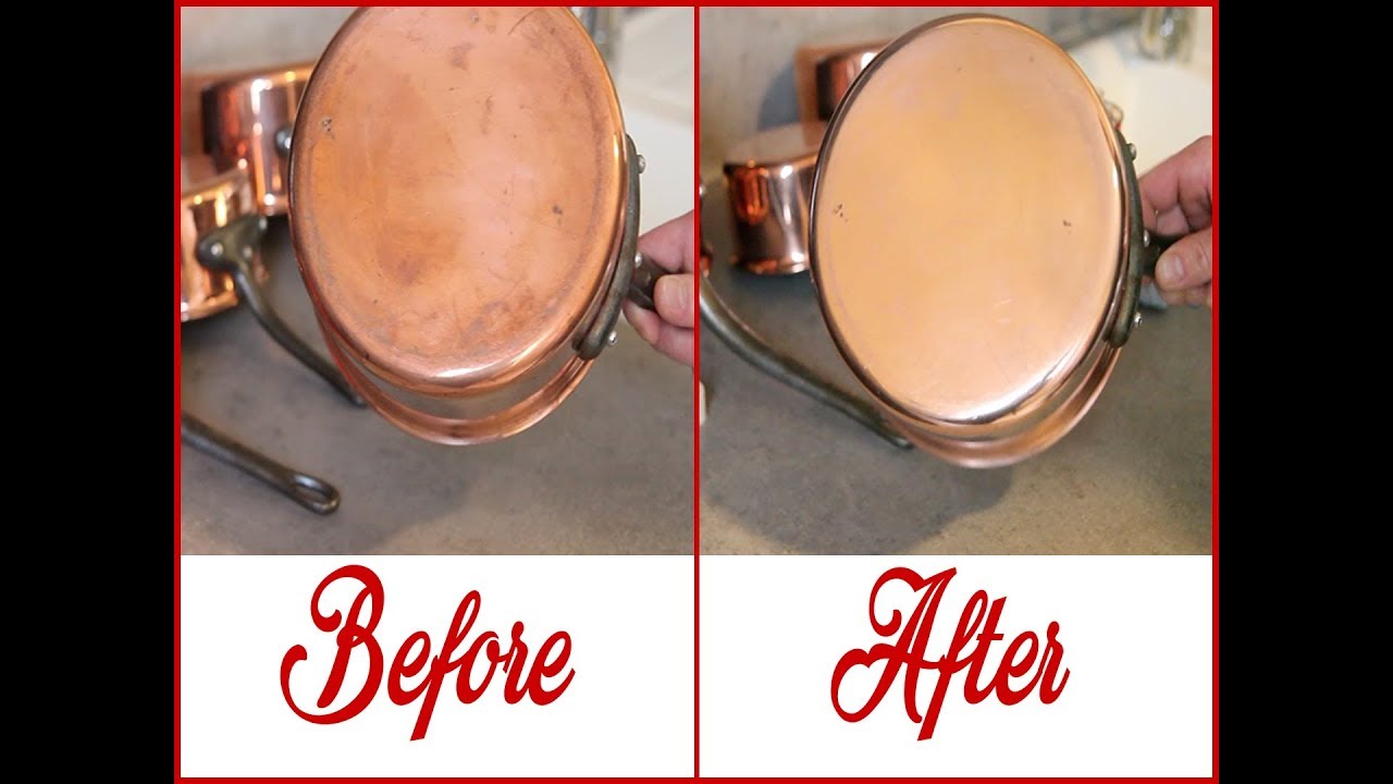 How to clean Mauviel copper pots with "Miror", so easy... - YouTube