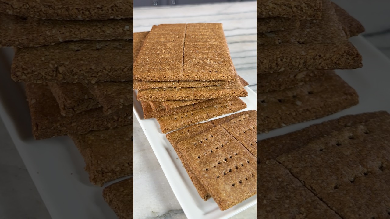 Полезные домашние крекеры Грэма без рафинированного сахара!