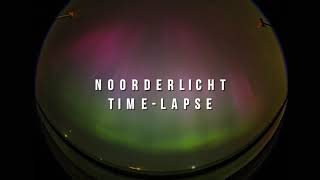 Spectaculaire #noorderlicht timelapse boven Nederland met fish-eye lens - 10 mei 2024