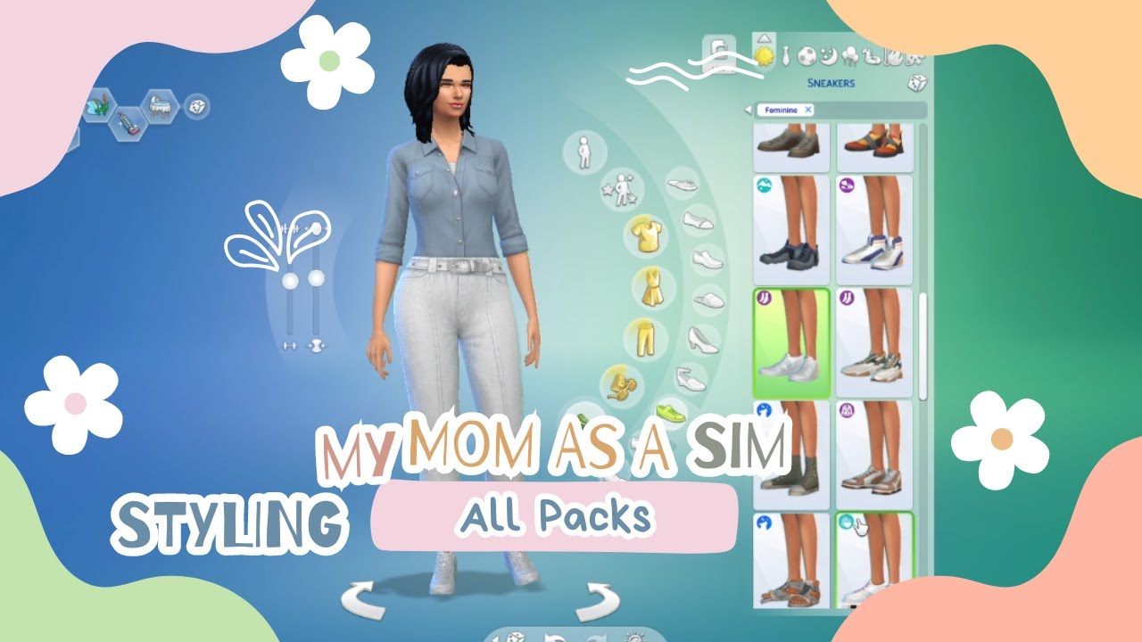 Making my mom as a sim // The Sims 4 Styling - YouTube