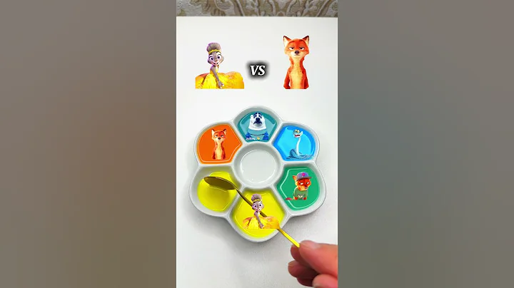 Zootopia 2 Color Mixing🎨💕 #shorts #colors #colormixing #Zootopia #judy #fyp #satisfying #nick