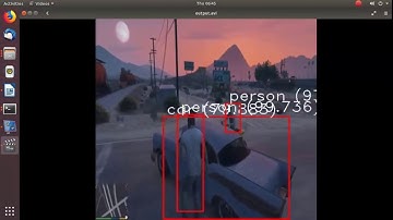 Yolo v3 object detection GTA