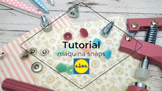 Cómo utilizar la máquina snaps de Lild ✅ Tutorial Botones a presión