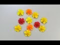 عمل وردة بالورق الملون - How to make flowers - اشغال يدوية