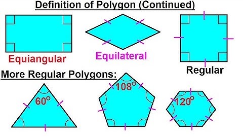 Geometry - Basic Terminology (12 of 34) Definition of Polygons (Continued)