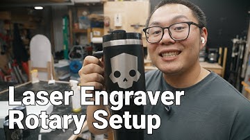 Setting up rotary for co2 laser engraver