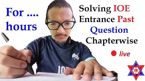 All subject IOE Entrance Past Question solving, by Bibek Subedi #ioeentrance #ioeentrancepreparation