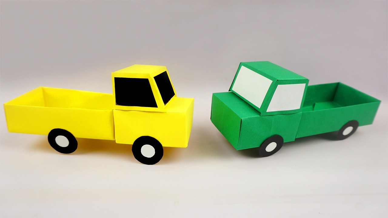 Como hacer un Camion de papel | Camion de origami | Manualidades con