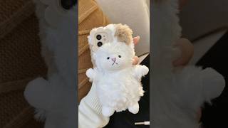 Anti-slip Creative Cute Plush Lamb Phone Case Back Cover Type