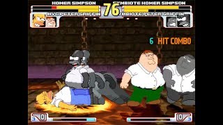 Sk Mugen - Homer Simpson & Mvc Peter Griffin Vs Their Symbiote Selves Extra