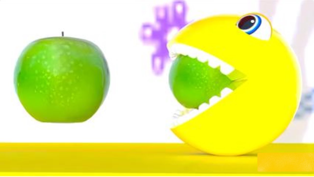 Learn Colors with Pacman and School Bus | 3D Pacman Cartoon for ...