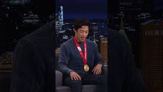 Olympic Gold Medalist #NathanChen teaches Jimmy how to do an axel! ⛸️ #shorts