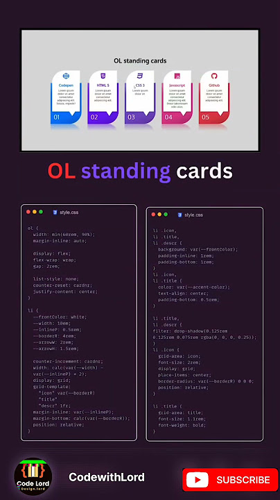 how to create out standing card using html css and javascript #coding #webdevelopment #python #html