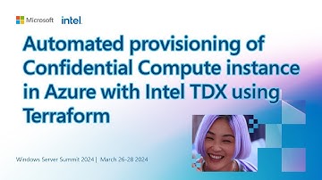 Automate confidential computing in Azure with Intel® TDX