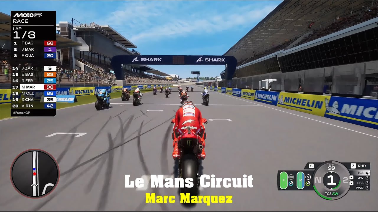 Marc Marquez vs Bagnaia – Intense Final Lap Battle at Le Mans, France | MotoGP 25