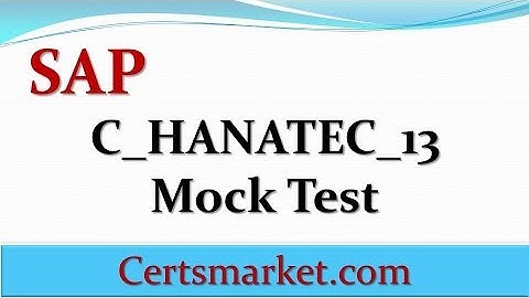 C_HANATEC_13 Mock Test Trending Source for C HANATEC 13 Exam Success