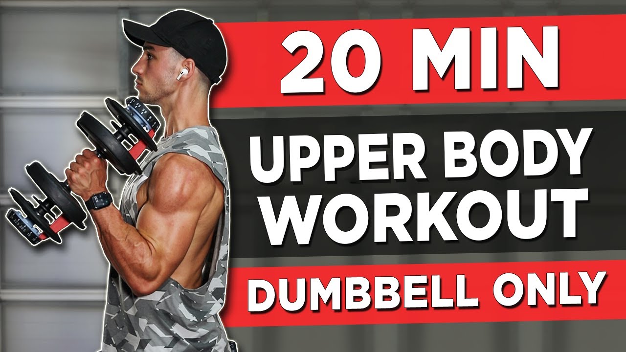 ⁣20 MINUTE UPPER BODY WORKOUT (DUMBBELLS ONLY)