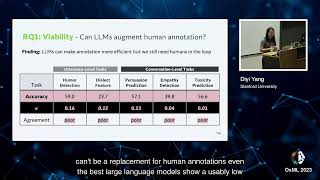 Large Language Models In Annotation Ai And Human Expertise Dr. Diyi Yang