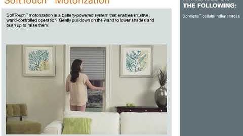 SoftTouch Motorization -Hunter Douglas Blinds Operating System