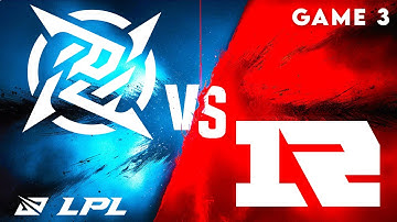 NIP vs RNG Highlights Game 3 | LPL 2025 Split 1 | Ninjas in Pyjamas vs Royal Never Give Up